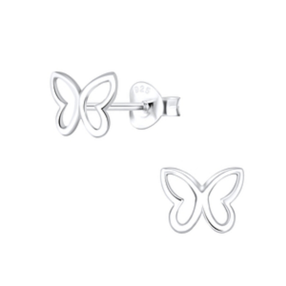 Butterfly Stud Earrings - Picture 1 of 4